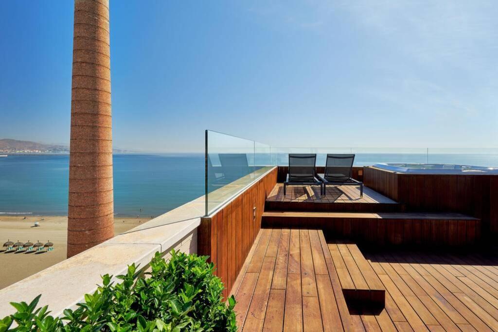 D&R Penthouse On The Beach Apartment Malaga Bagian luar foto