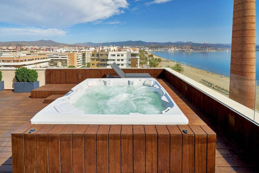 D&R Penthouse On The Beach Apartment Malaga Bagian luar foto